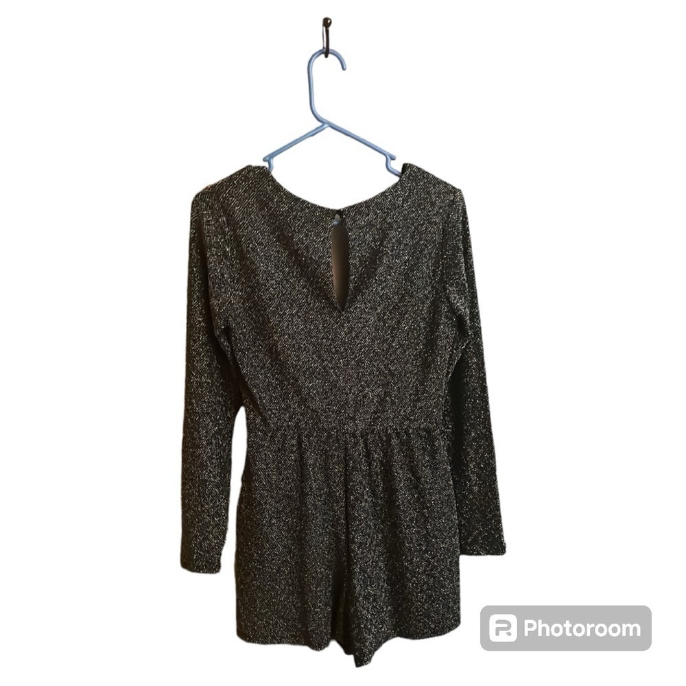 Lily Rose Black Sparkly Romper - Picture 3 of 6